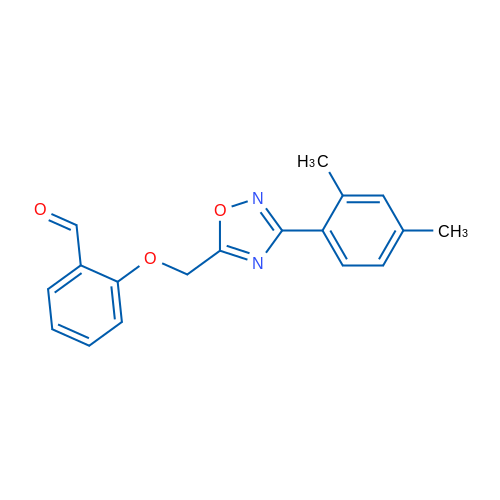 2-((3-(2,4-Dimethylphenyl)-1,2,4-oxadiazol-5-yl)methoxy)benzaldehyde 1g