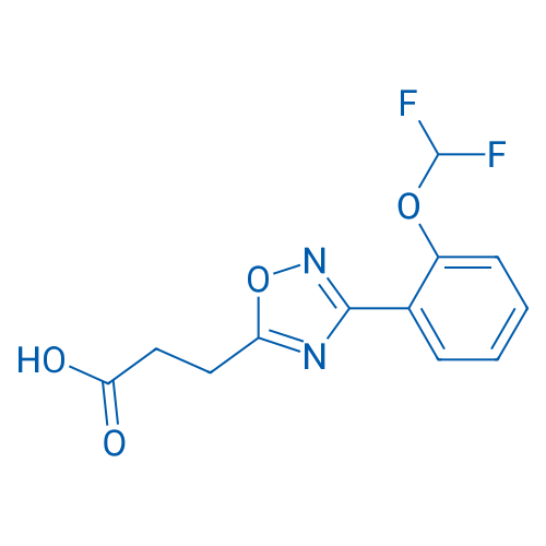 3-(3-(2-(Difluoromethoxy)phenyl)-1,2,4-oxadiazol-5-yl)propanoic acid 1g
