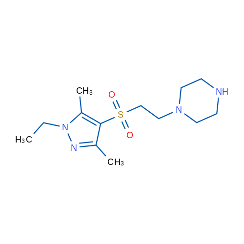 1-(2-((1-Ethyl-3,5-dimethyl-1H-pyrazol-4-yl)sulfonyl)ethyl)piperazine 1g