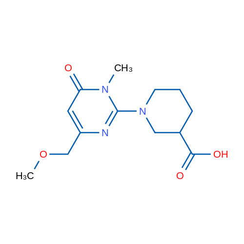 1-(4-(Methoxymethyl)-1-methyl-6-oxo-1,6-dihydropyrimidin-2-yl)piperidine-3-carboxylic acid 1g