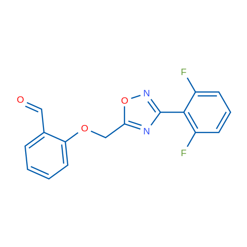 2-((3-(2,6-Difluorophenyl)-1,2,4-oxadiazol-5-yl)methoxy)benzaldehyde 1g