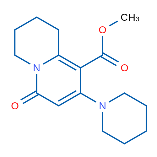 Methyl 6-oxo-8-(piperidin-1-yl)-2,3,4,6-tetrahydro-1H-quinolizine-9-carboxylate 1g
