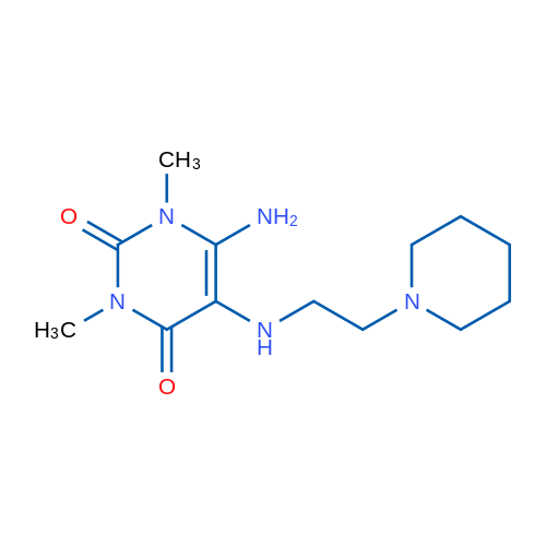 6-Amino-1,3-dimethyl-5-((2-(piperidin-1-yl)ethyl)amino)pyrimidine-2,4(1H,3H)-dione 1g