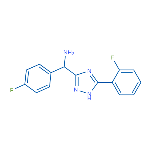 (4-Fluorophenyl)(5-(2-fluorophenyl)-1H-1,2,4-triazol-3-yl)methanamine 1g