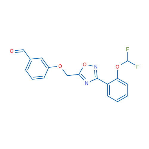 3-((3-(2-(Difluoromethoxy)phenyl)-1,2,4-oxadiazol-5-yl)methoxy)benzaldehyde 1g