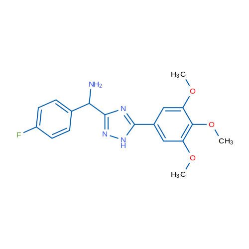 (4-Fluorophenyl)(5-(3,4,5-trimethoxyphenyl)-1H-1,2,4-triazol-3-yl)methanamine 1g