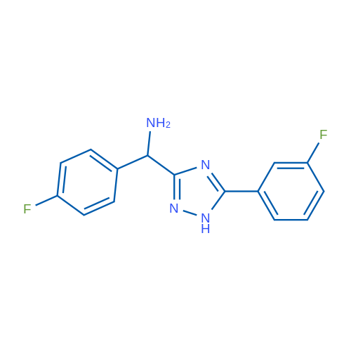 (4-Fluorophenyl)(5-(3-fluorophenyl)-1H-1,2,4-triazol-3-yl)methanamine 1g