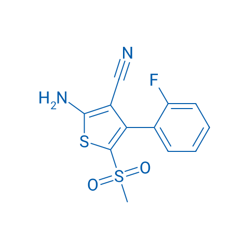 2-Amino-4-(2-fluorophenyl)-5-(methylsulfonyl)thiophene-3-carbonitrile 1g