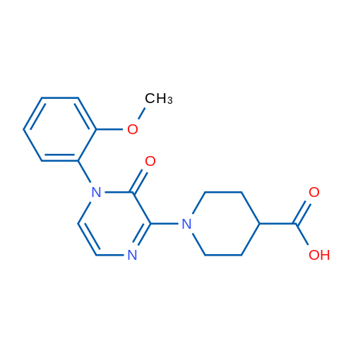 1-(4-(2-Methoxyphenyl)-3-oxo-3,4-dihydropyrazin-2-yl)piperidine-4-carboxylic acid 1g