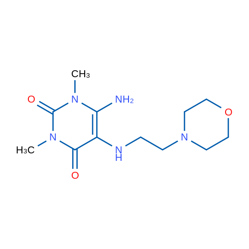 6-Amino-1,3-dimethyl-5-((2-morpholinoethyl)amino)pyrimidine-2,4(1H,3H)-dione 1g
