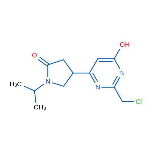 4-(2-(Chloromethyl)-6-hydroxypyrimidin-4-yl)-1-isopropylpyrrolidin-2-one 1g