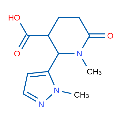 1-Methyl-2-(1-methyl-1H-pyrazol-5-yl)-6-oxopiperidine-3-carboxylic acid 1g