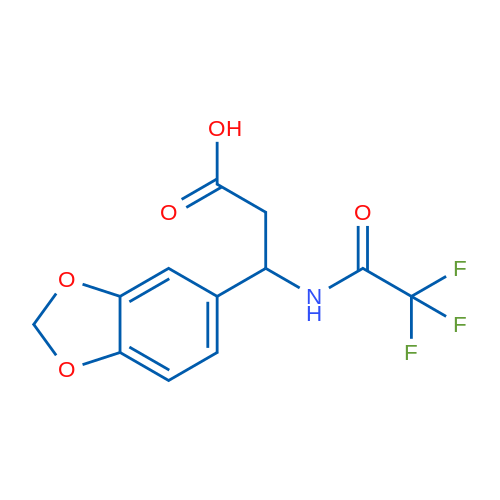 3-(2H-1,3-Benzodioxol-5-yl)-3-(2,2,2-trifluoroacetamido)propanoic acid 1g