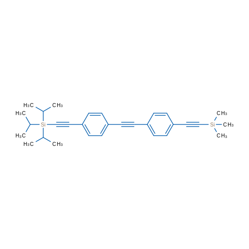 Triisopropyl((4-((4-((trimethylsilyl)ethynyl)phenyl)ethynyl)phenyl)ethynyl)silane 1g