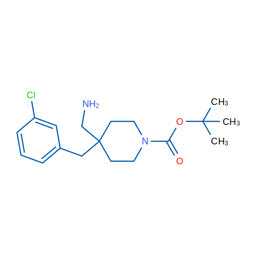 tert-Butyl 4-(aminomethyl)-4-(3-chlorobenzyl)piperidine-1-carboxylate 5g