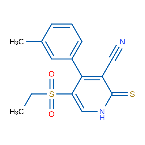 5-(Ethylsulfonyl)-2-thioxo-4-(m-tolyl)-1,2-dihydropyridine-3-carbonitrile 1g