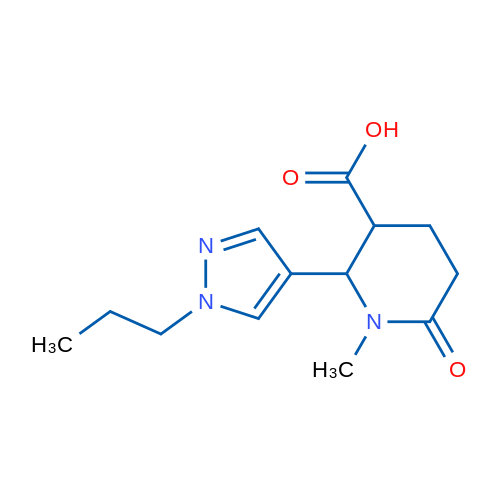 1-Methyl-6-oxo-2-(1-propyl-1H-pyrazol-4-yl)piperidine-3-carboxylic acid 1g