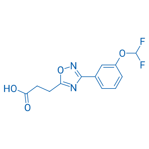 3-(3-(3-(Difluoromethoxy)phenyl)-1,2,4-oxadiazol-5-yl)propanoic acid 1g