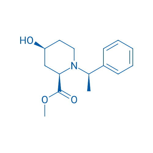 Methyl (2R,4S)-4-hydroxy-1-((R)-1-phenylethyl)piperidine-2-carboxylate 250mg