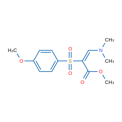 Methyl (2E)-3-(dimethylamino)-2-(4-methoxybenzenesulfonyl)prop-2-enoate 1g