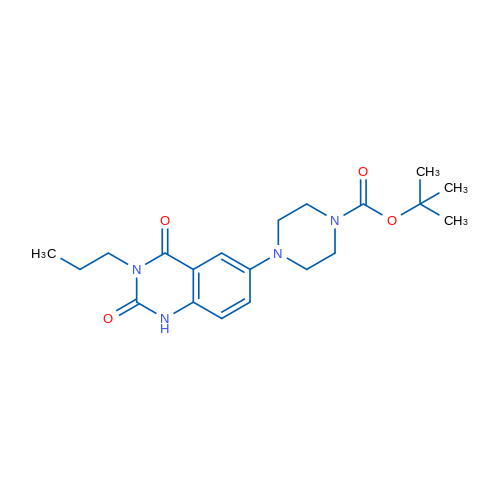 tert-Butyl 4-(2,4-dioxo-3-propyl-1,2,3,4-tetrahydroquinazolin-6-yl)piperazine-1-carboxylate 1g
