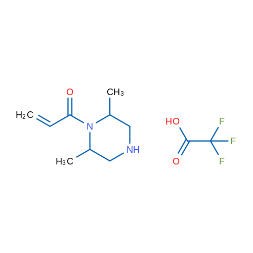 1-(2,6-Dimethylpiperazin-1-yl)prop-2-en-1-one; trifluoroacetic acid 1g