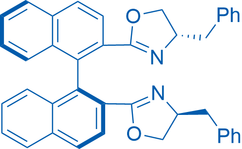 (S)-2,2'-Bis((S)-4-benzyl-4,5-dihydrooxazol-2-yl)-1,1'-binaphthalene 100mg