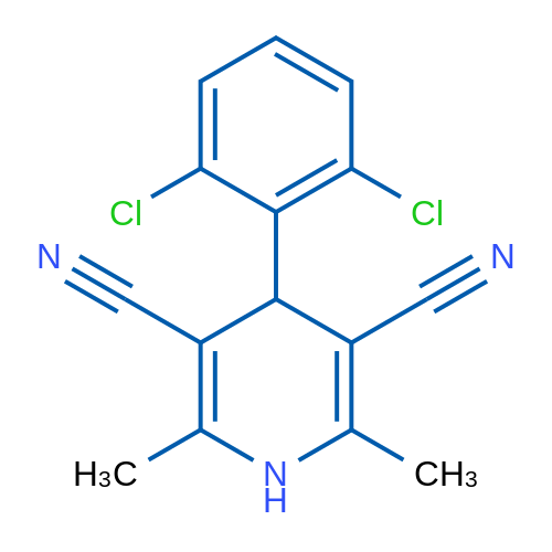 4-(2,6-Dichlorophenyl)-2,6-dimethyl-1,4-dihydropyridine-3,5-dicarbonitrile 1g