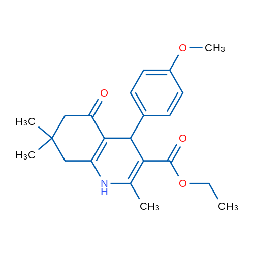 Ethyl 4-(4-methoxyphenyl)-2,7,7-trimethyl-5-oxo-1,4,5,6,7,8-hexahydroquinoline-3-carboxylate 1g