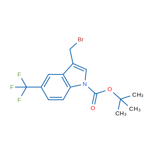 tert-Butyl 3-(bromomethyl)-5-(trifluoromethyl)-1H-indole-1-carboxylate 1g