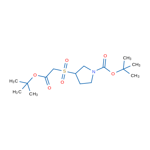tert-Butyl 3-((2-(tert-butoxy)-2-oxoethyl)sulfonyl)pyrrolidine-1-carboxylate 1g