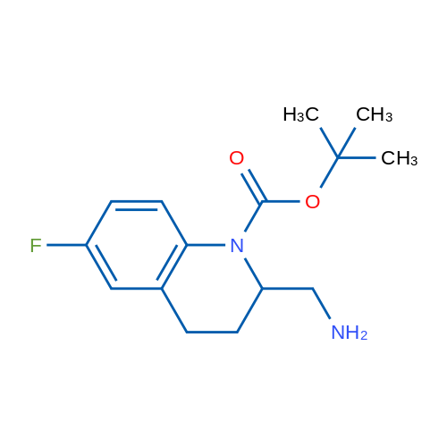 tert-Butyl 2-(aminomethyl)-6-fluoro-1,2,3,4-tetrahydroquinoline-1-carboxylate 1g