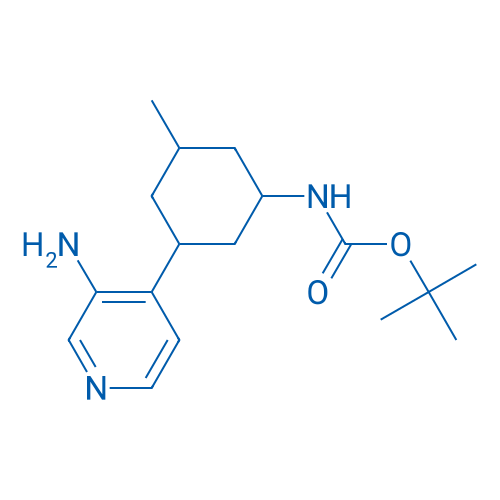 tert-Butyl (3-(3-aminopyridin-4-yl)-5-methylcyclohexyl)carbamate 250mg