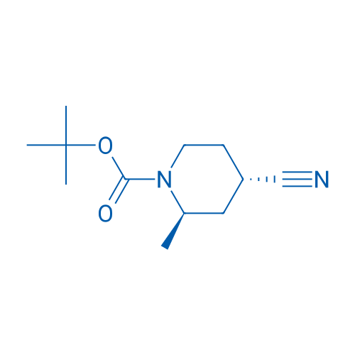 Rel-tert-butyl (2R,4S)-4-cyano-2-methylpiperidine-1-carboxylate 250mg
