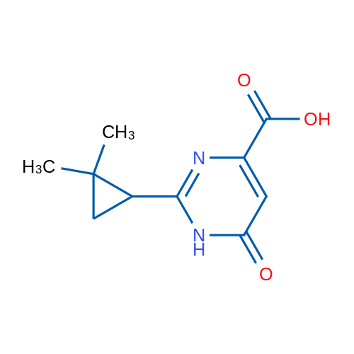 2-(2,2-Dimethylcyclopropyl)-6-oxo-1,6-dihydropyrimidine-4-carboxylic acid 1g