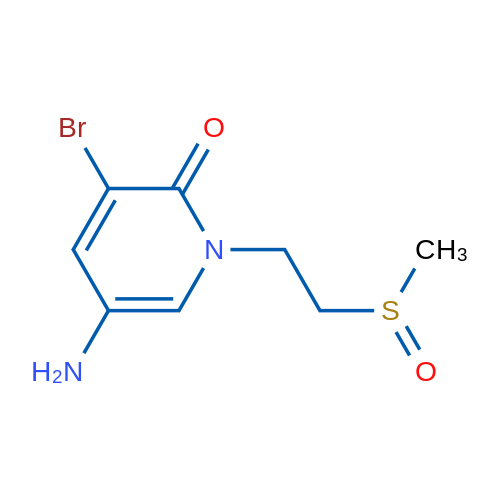 5-Amino-3-bromo-1-(2-methanesulfinylethyl)-1,2-dihydropyridin-2-one 1g