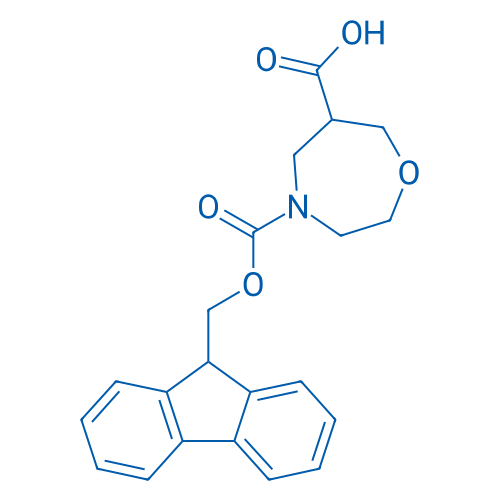 4-(((9H-Fluoren-9-yl)methoxy)carbonyl)-1,4-oxazepane-6-carboxylic acid 50mg