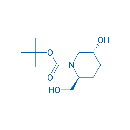 tert-Butyl (2S,5R)-5-hydroxy-2-(hydroxymethyl)piperidine-1-carboxylate 1g
