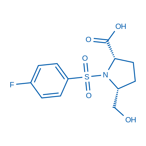 Rel-(2S,5R)-1-((4-fluorophenyl)sulfonyl)-5-(hydroxymethyl)pyrrolidine-2-carboxylic acid 50mg