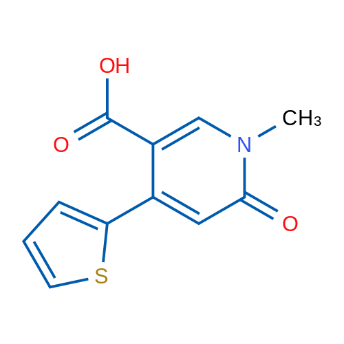 1-Methyl-6-oxo-4-(thiophen-2-yl)-1,6-dihydropyridine-3-carboxylic acid 1g