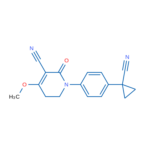 1-(4-(1-Cyanocyclopropyl)phenyl)-4-methoxy-2-oxo-1,2,5,6-tetrahydropyridine-3-carbonitrile 1g