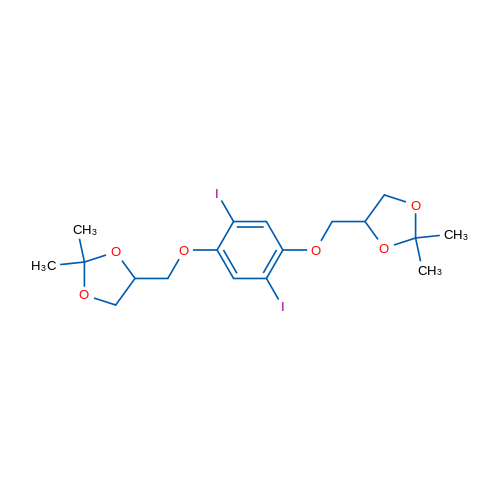 4,4'-(((2,5-Diiodo-1,4-phenylene)bis(oxy))bis(methylene))bis(2,2-dimethyl-1,3-dioxolane) 1g