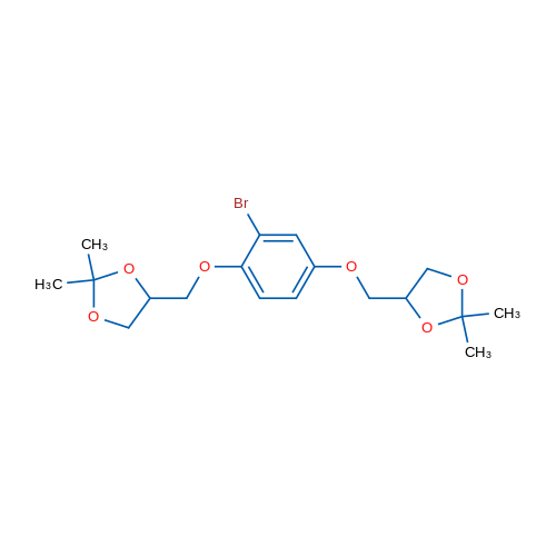 4,4'-(((2-Bromo-1,4-phenylene)bis(oxy))bis(methylene))bis(2,2-dimethyl-1,3-dioxolane) 1g
