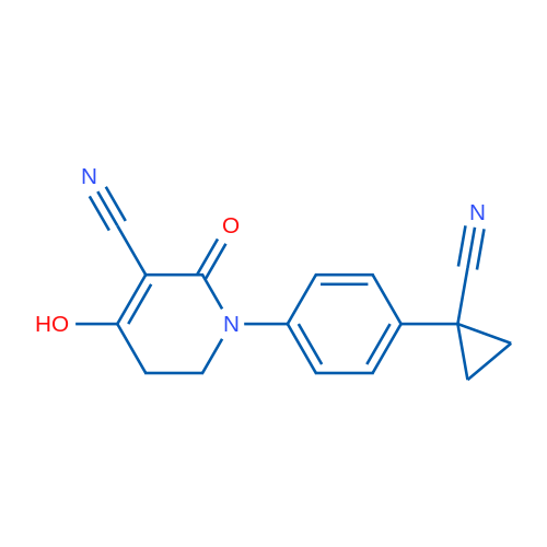 1-(4-(1-Cyanocyclopropyl)phenyl)-4-hydroxy-2-oxo-1,2,5,6-tetrahydropyridine-3-carbonitrile 1g