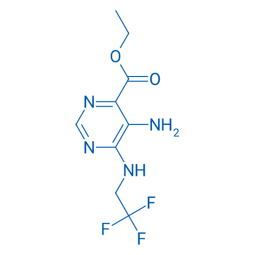 Ethyl 5-amino-6-((2,2,2-trifluoroethyl)amino)pyrimidine-4-carboxylate 1g