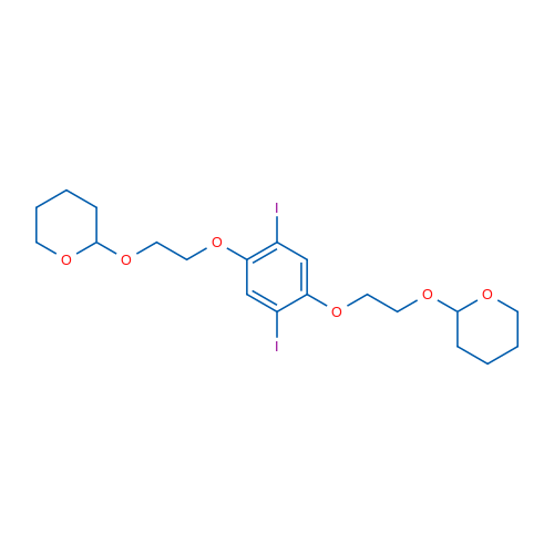 2,2'-((((2,5-Diiodo-1,4-phenylene)bis(oxy))bis(ethane-2,1-diyl))bis(oxy))bis(tetrahydro-2H-pyran) 1g