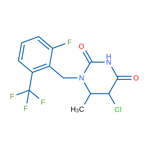 5-Chloro-1-(2-fluoro-6-(trifluoromethyl)benzyl)-6-methyldihydropyrimidine-2,4(1H,3H)-dione 1g