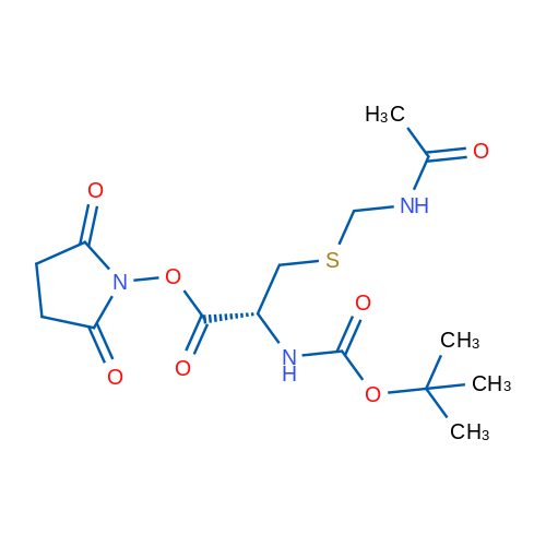 (R)-2,5-Dioxopyrrolidin-1-yl 3-((acetamidomethyl)thio)-2-((tert-butoxycarbonyl)amino)propanoate 5g