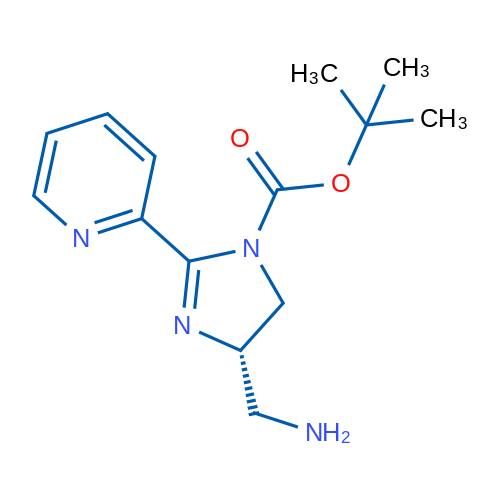 (S)-tert-Butyl 4-(aminomethyl)-2-(pyridin-2-yl)-4,5-dihydro-1H-imidazole-1-carboxylate 1g