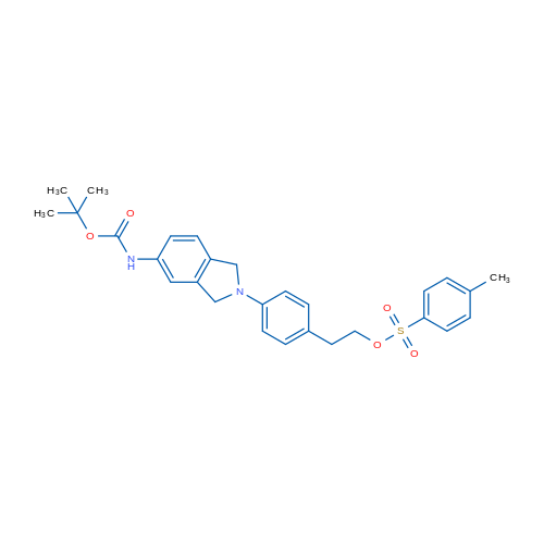 4-(5-((tert-Butoxycarbonyl)amino)isoindolin-2-yl)phenethyl 4-methylbenzenesulfonate 1g